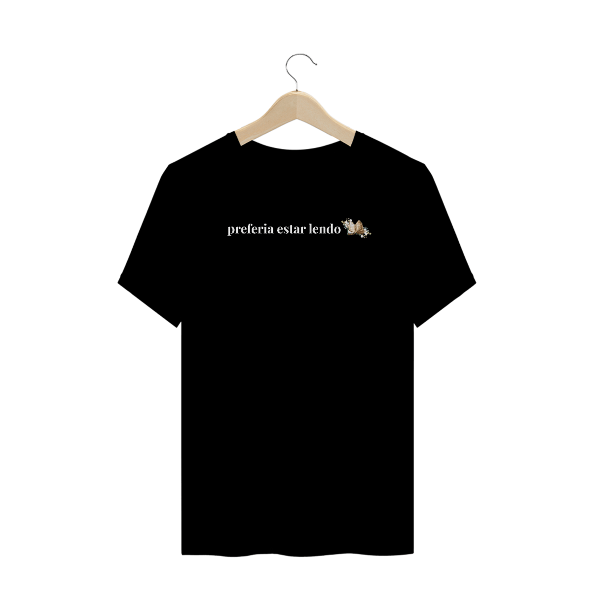 Nome do produto: Camiseta Plus Size - Preferia estar lendo 