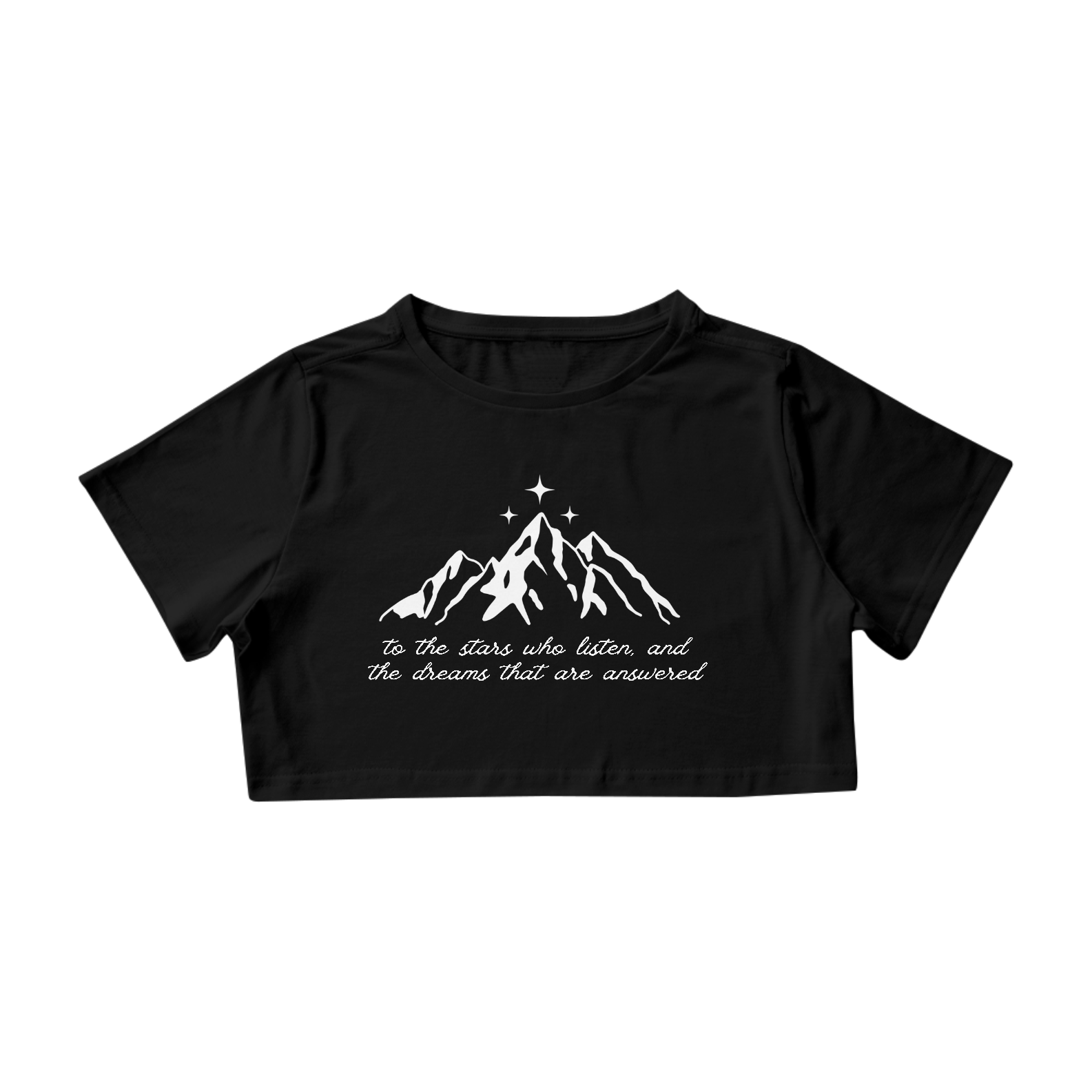 Cropped Preto - Montanha Velaris
