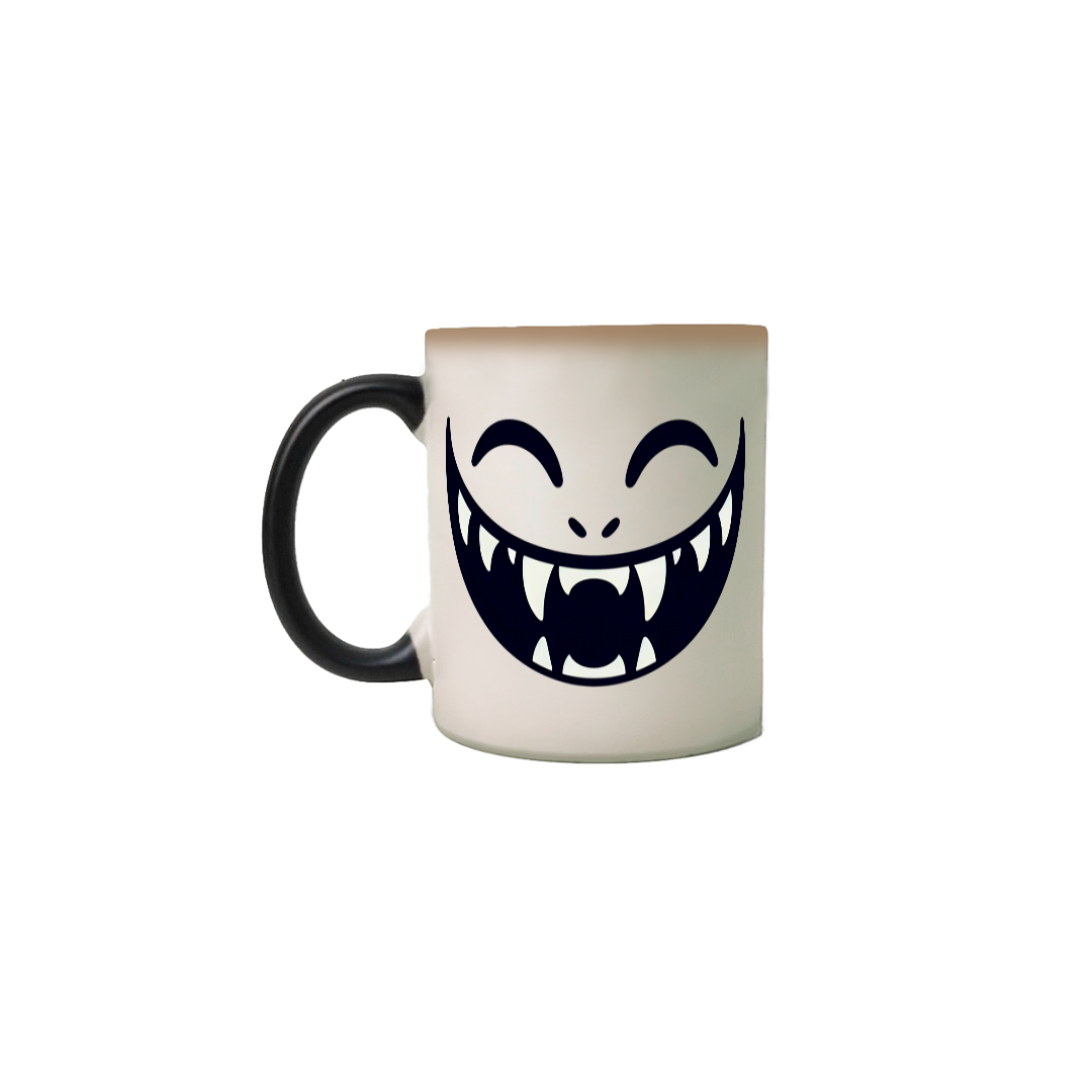 Nome do produto: Caneca Magica Monstrinho Feliz