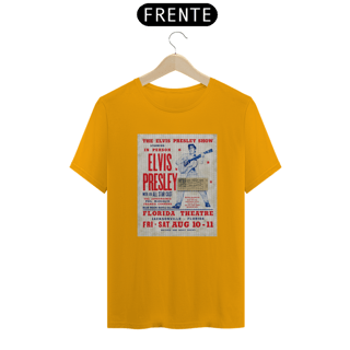 Nome do produto Camiseta Elvis Presley - Jacksonville 1956 - ANTES DE COMPRAR VEJA TABELA DE MEDIDAS ABAIXO DO BOTÃO COMPRAR, POIS TROCA POR ERRO DE TAMANHO É DE RESPONSABILIDADE SUA E GERA CUSTO PRA VOCÊ