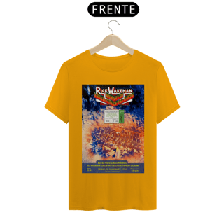Nome do produto Camiseta Rick Wakeman Show em Londres 1974 com ingresso original - ANTES DE COMPRAR VEJA TABELA DE MEDIDAS ABAIXO DO BOTÃO COMPRAR, POIS TROCA POR ERRO DE TAMANHO É DE RESPONSABILIDADE SUA E GERA CUSTO PRA VOCÊ