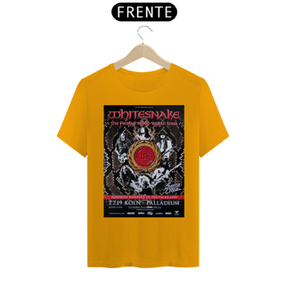 Nome do produto Camiseta Whitesnake Show na Alemanha em 2019 - NOSSAS CAMISETAS SÃO MAIS AJUSTADAS AO CORPO - ANTES DE FINALIZAR, VEJA TABELA DE MEDIDAS ABAIXO DO BOTÃO COMPRAR OU COMPRE UM TAMANHO MAIOR.