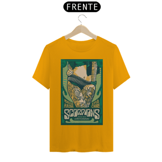 Nome do produto Camiseta Scorpions Show de 2016 no Chile- NOSSAS CAMISETAS SÃO MAIS AJUSTADAS AO CORPO - ANTES DE FINALIZAR, VEJA TABELA DE MEDIDAS ABAIXO DO BOTÃO COMPRAR OU COMPRE UM TAMANHO MAIOR.