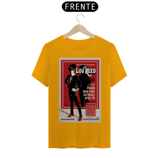 Nome do produto Camiseta Lou Reed de 1975 show em Nova Iorque com ingresso original- NOSSAS CAMISETAS SÃO MAIS AJUSTADAS AO CORPO - ANTES DE FINALIZAR, VEJA TABELA DE MEDIDAS ABAIXO DO BOTÃO COMPRAR OU COMPRE UM TAMANHO MAIOR.