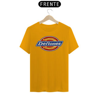 Nome do produto Camiseta Deftones -Dickies - NOSSAS CAMISETAS SÃO MAIS AJUSTADAS AO CORPO - ANTES DE FINALIZAR, VEJA TABELA DE MEDIDAS ABAIXO DO BOTÃO COMPRAR OU COMPRE UM TAMANHO MAIOR.