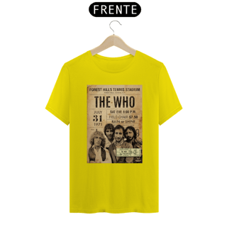 Nome do produto Camiseta The Who 1971 Nova Yorque com o ingresso original - ANTES DE COMPRAR VEJA TABELA DE MEDIDAS ABAIXO DO BOTÃO COMPRAR, POIS TROCA POR ERRO DE TAMANHO É DE RESPONSABILIDADE SUA E GERA CUSTO PRA VOCÊ