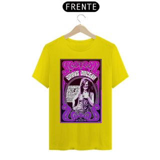 Nome do produto Camiseta Janis Joplin Show em Washita Kansas de 1969 - ANTES DE COMPRAR VEJA TABELA DE MEDIDAS ABAIXO DO BOTÃO COMPRAR, POIS TROCA POR ERRO DE TAMANHO É DE RESPONSABILIDADE SUA E GERA CUSTO PRA VOCÊ