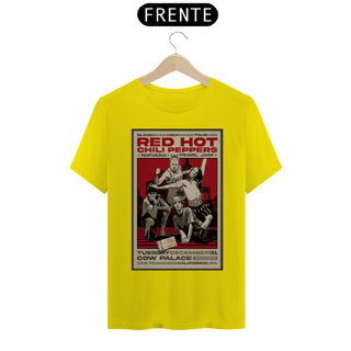 Nome do produto Camiseta Red Hot Chili Peppers Show 1991 em São Francisco com Nirvana e Pearl Jam com ingresso original - ANTES DE COMPRAR VEJA TABELA DE MEDIDAS ABAIXO DO BOTÃO COMPRAR, POIS TROCA POR ERRO DE TAMANHO É DE RESPONSABILIDADE SUA E GERA CUSTO PRA VOCÊ