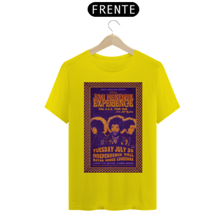 Nome do produto Camiseta Jimi Hendrix show na Louisiana 1968 - ANTES DE COMPRAR VEJA TABELA DE MEDIDAS ABAIXO DO BOTÃO COMPRAR, POIS TROCA POR ERRO DE TAMANHO É DE RESPONSABILIDADE SUA E GERA CUSTO PRA VOCÊ