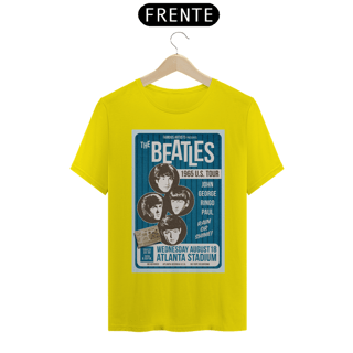 Nome do produto Camiseta The Beatles US Tour 1965 - Atlanta com o ingresso original - NOSSAS CAMISETAS SÃO MAIS AJUSTADAS AO CORPO - ANTES DE FINALIZAR, VEJA TABELA DE MEDIDAS ABAIXO DO BOTÃO COMPRAR OU COMPRE UM TAMANHO MAIOR.