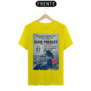 Nome do produto Camiseta Elvis Presley - Mississipi 1956 com ingresso original - ANTES DE COMPRAR VEJA TABELA DE MEDIDAS ABAIXO DO BOTÃO COMPRAR, POIS TROCA POR ERRO DE TAMANHO É DE RESPONSABILIDADE SUA E GERA CUSTO PRA VOCÊ