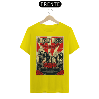 Nome do produto Camiseta Guns N Roses em Manchester 1987 - ANTES DE COMPRAR VEJA TABELA DE MEDIDAS ABAIXO DO BOTÃO COMPRAR, POIS TROCA POR ERRO DE TAMANHO É DE RESPONSABILIDADE SUA E GERA CUSTO PRA VOCÊ