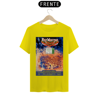 Nome do produto Camiseta Rick Wakeman Show em Londres 1974 com ingresso original - ANTES DE COMPRAR VEJA TABELA DE MEDIDAS ABAIXO DO BOTÃO COMPRAR, POIS TROCA POR ERRO DE TAMANHO É DE RESPONSABILIDADE SUA E GERA CUSTO PRA VOCÊ