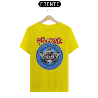 Nome do produto Camiseta Clássica raridade do Aerosmith Aero Force One - ANTES DE COMPRAR VEJA TABELA DE MEDIDAS ABAIXO DO BOTÃO COMPRAR, POIS TROCA POR ERRO DE TAMANHO É DE RESPONSABILIDADE SUA E GERA CUSTO PRA VOCÊ
