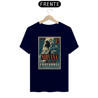 Nome do produto Camiseta Nirvana em Quebec Canadá 1991 - ANTES DE COMPRAR VEJA TABELA DE MEDIDAS ABAIXO DO BOTÃO COMPRAR, POIS TROCA POR ERRO DE TAMANHO É DE RESPONSABILIDADE SUA E GERA CUSTO PRA VOCÊ