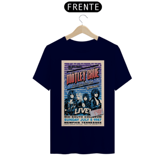 Nome do produto Camiseta Motley Crue Show em Memphis 1987 com abertura do Whitesnake com ingresso original - ANTES DE COMPRAR VEJA TABELA DE MEDIDAS ABAIXO DO BOTÃO COMPRAR, POIS TROCA POR ERRO DE TAMANHO É DE RESPONSABILIDADE SUA E GERA CUSTO PRA VOCÊ