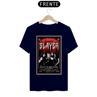 Nome do produto Camiseta Slayer Da turnê Reign in Blood de 1986 - ANTES DE COMPRAR VEJA TABELA DE MEDIDAS ABAIXO DO BOTÃO COMPRAR, POIS TROCA POR ERRO DE TAMANHO É DE RESPONSABILIDADE SUA E GERA CUSTO PRA VOCÊ