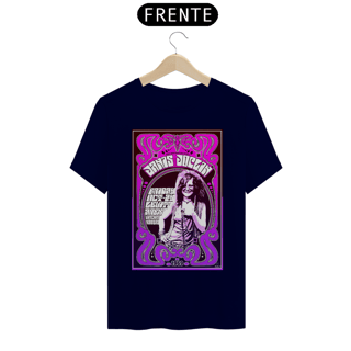 Nome do produto Camiseta Janis Joplin Show em Washita Kansas de 1969 - ANTES DE COMPRAR VEJA TABELA DE MEDIDAS ABAIXO DO BOTÃO COMPRAR, POIS TROCA POR ERRO DE TAMANHO É DE RESPONSABILIDADE SUA E GERA CUSTO PRA VOCÊ
