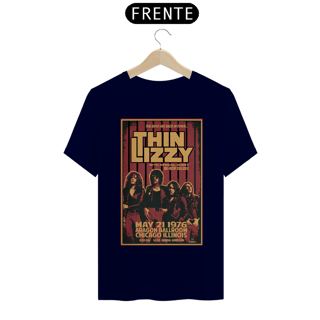 Nome do produto Camiseta Thin Lizzy show de 1976 em Chicago - ANTES DE COMPRAR VEJA TABELA DE MEDIDAS ABAIXO DO BOTÃO COMPRAR, POIS TROCA POR ERRO DE TAMANHO É DE RESPONSABILIDADE SUA E GERA CUSTO PRA VOCÊ
