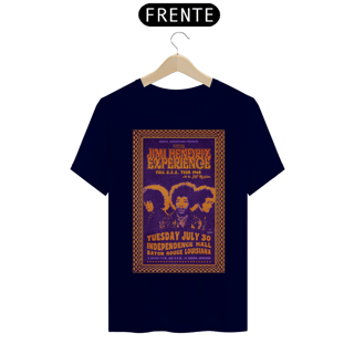 Nome do produto Camiseta Jimi Hendrix show na Louisiana 1968 - ANTES DE COMPRAR VEJA TABELA DE MEDIDAS ABAIXO DO BOTÃO COMPRAR, POIS TROCA POR ERRO DE TAMANHO É DE RESPONSABILIDADE SUA E GERA CUSTO PRA VOCÊ