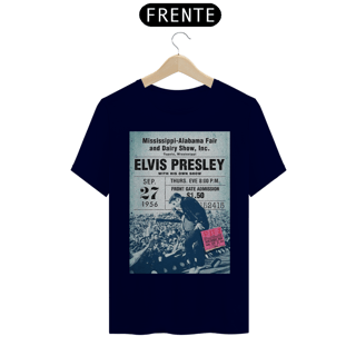 Nome do produto Camiseta Elvis Presley - Mississipi 1956 com ingresso original - ANTES DE COMPRAR VEJA TABELA DE MEDIDAS ABAIXO DO BOTÃO COMPRAR, POIS TROCA POR ERRO DE TAMANHO É DE RESPONSABILIDADE SUA E GERA CUSTO PRA VOCÊ