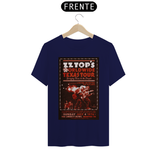 Nome do produto Camiseta ZZTop Show de 1976 no Tenesse - ANTES DE COMPRAR VEJA TABELA DE MEDIDAS ABAIXO DO BOTÃO COMPRAR, POIS TROCA POR ERRO DE TAMANHO É DE RESPONSABILIDADE SUA E GERA CUSTO PRA VOCÊ