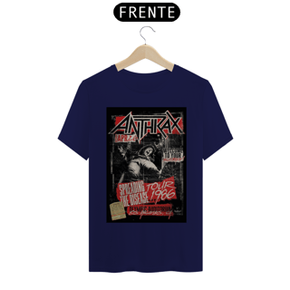 Nome do produto Camiseta Anthrax de 1986 show em L.A. - ANTES DE COMPRAR VEJA TABELA DE MEDIDAS ABAIXO DO BOTÃO COMPRAR, POIS TROCA POR ERRO DE TAMANHO É DE RESPONSABILIDADE SUA E GERA CUSTO PRA VOCÊ