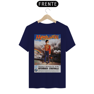 Nome do produto Camiseta Marillion show na alemanha de 1985 - NOSSAS CAMISETAS SÃO MAIS AJUSTADAS AO CORPO - ANTES DE FINALIZAR, VEJA TABELA DE MEDIDAS ABAIXO DO BOTÃO COMPRAR OU COMPRE UM TAMANHO MAIOR.