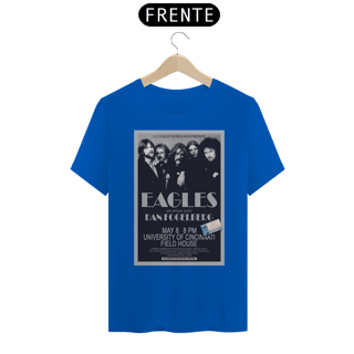 Nome do produto Camiseta Eagles Show de 1975 em Cincinnati com ingresso original - ANTES DE COMPRAR VEJA TABELA DE MEDIDAS ABAIXO DO BOTÃO COMPRAR, POIS TROCA POR ERRO DE TAMANHO É DE RESPONSABILIDADE SUA E GERA CUSTO PRA VOCÊ