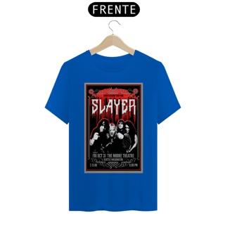Nome do produto Camiseta Slayer Da turnê Reign in Blood de 1986 - ANTES DE COMPRAR VEJA TABELA DE MEDIDAS ABAIXO DO BOTÃO COMPRAR, POIS TROCA POR ERRO DE TAMANHO É DE RESPONSABILIDADE SUA E GERA CUSTO PRA VOCÊ