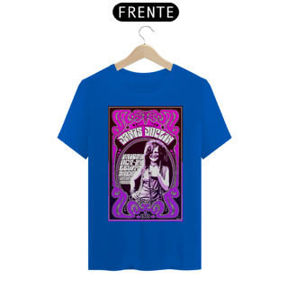 Nome do produto Camiseta Janis Joplin Show em Washita Kansas de 1969 - ANTES DE COMPRAR VEJA TABELA DE MEDIDAS ABAIXO DO BOTÃO COMPRAR, POIS TROCA POR ERRO DE TAMANHO É DE RESPONSABILIDADE SUA E GERA CUSTO PRA VOCÊ
