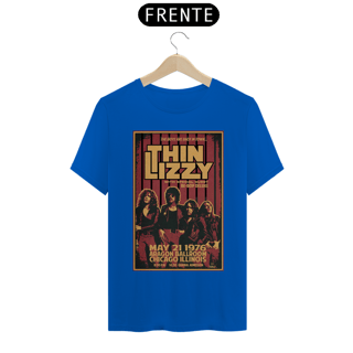Nome do produto Camiseta Thin Lizzy show de 1976 em Chicago - ANTES DE COMPRAR VEJA TABELA DE MEDIDAS ABAIXO DO BOTÃO COMPRAR, POIS TROCA POR ERRO DE TAMANHO É DE RESPONSABILIDADE SUA E GERA CUSTO PRA VOCÊ