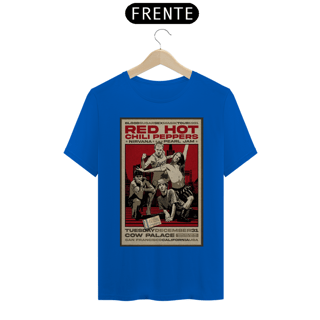 Nome do produto Camiseta Red Hot Chili Peppers Show 1991 em São Francisco com Nirvana e Pearl Jam com ingresso original - ANTES DE COMPRAR VEJA TABELA DE MEDIDAS ABAIXO DO BOTÃO COMPRAR, POIS TROCA POR ERRO DE TAMANHO É DE RESPONSABILIDADE SUA E GERA CUSTO PRA VOCÊ