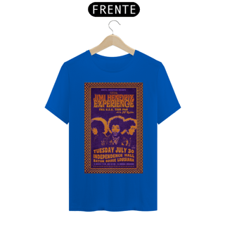 Nome do produto Camiseta Jimi Hendrix show na Louisiana 1968 - ANTES DE COMPRAR VEJA TABELA DE MEDIDAS ABAIXO DO BOTÃO COMPRAR, POIS TROCA POR ERRO DE TAMANHO É DE RESPONSABILIDADE SUA E GERA CUSTO PRA VOCÊ