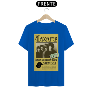 Nome do produto Camiseta The Doors Show em New York de 1968 com ingresso original - ANTES DE COMPRAR VEJA TABELA DE MEDIDAS ABAIXO DO BOTÃO COMPRAR, POIS TROCA POR ERRO DE TAMANHO É DE RESPONSABILIDADE SUA E GERA CUSTO PRA VOCÊ