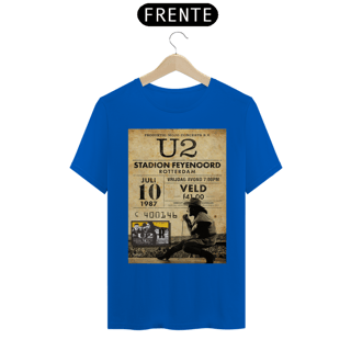 Nome do produto Camiseta U2 Joshua Tree Tour 1987 na Holanda com ingresso original - ANTES DE COMPRAR VEJA TABELA DE MEDIDAS ABAIXO DO BOTÃO COMPRAR, POIS TROCA POR ERRO DE TAMANHO É DE RESPONSABILIDADE SUA E GERA CUSTO PRA VOCÊ