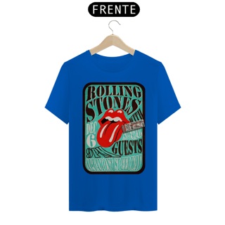 Nome do produto Camiseta do polêmico show dos Rolling Stones de 1969 no violento festival em Altamont com seu ingresso original - ANTES DE COMPRAR VEJA TABELA DE MEDIDAS ABAIXO DO BOTÃO COMPRAR, POIS TROCA POR ERRO DE TAMANHO É DE RESPONSABILIDADE SUA E GERA CUSTO P