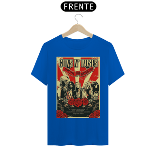 Nome do produto Camiseta Guns N Roses em Manchester 1987 - ANTES DE COMPRAR VEJA TABELA DE MEDIDAS ABAIXO DO BOTÃO COMPRAR, POIS TROCA POR ERRO DE TAMANHO É DE RESPONSABILIDADE SUA E GERA CUSTO PRA VOCÊ