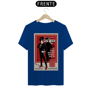 Nome do produto Camiseta Lou Reed de 1975 show em Nova Iorque com ingresso original- NOSSAS CAMISETAS SÃO MAIS AJUSTADAS AO CORPO - ANTES DE FINALIZAR, VEJA TABELA DE MEDIDAS ABAIXO DO BOTÃO COMPRAR OU COMPRE UM TAMANHO MAIOR.