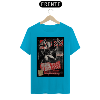 Nome do produto Camiseta Anthrax de 1986 show em L.A. - ANTES DE COMPRAR VEJA TABELA DE MEDIDAS ABAIXO DO BOTÃO COMPRAR, POIS TROCA POR ERRO DE TAMANHO É DE RESPONSABILIDADE SUA E GERA CUSTO PRA VOCÊ