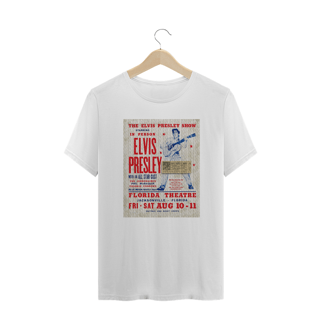 Nome do produto Camiseta Elvis Presley - Jacksonville 1956 - ANTES DE COMPRAR VEJA TABELA DE MEDIDAS ABAIXO DO BOTÃO COMPRAR, POIS TROCA POR ERRO DE TAMANHO É DE RESPONSABILIDADE SUA E GERA CUSTO PRA VOCÊ
