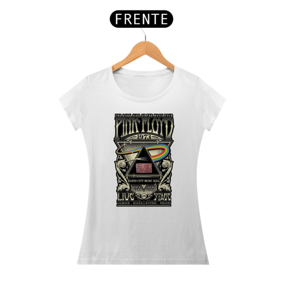 Baby Lokk feminina Pink Floyd - Dark Side Of The Moon Show de 1973 - ANTES DE COMPRAR VEJA TABELA DE MEDIDAS ABAIXO DO BOTÃO COMPRAR, POIS TROCA POR ERRO DE TAMANHO É DE RESPONSABILIDADE SUA E GERA CUSTO PRA VOCÊ