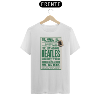 Nome do produto Camiseta The Beatles Show no The Royal Hall em 1963 Inglaterra 1963 - ANTES DE COMPRAR VEJA TABELA DE MEDIDAS ABAIXO DO BOTÃO COMPRAR, POIS TROCA POR ERRO DE TAMANHO É DE RESPONSABILIDADE SUA E GERA CUSTO PRA VOCÊ