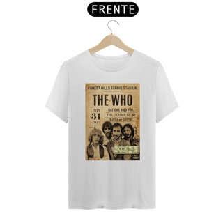 Nome do produto Camiseta The Who 1971 Nova Yorque com o ingresso original - ANTES DE COMPRAR VEJA TABELA DE MEDIDAS ABAIXO DO BOTÃO COMPRAR, POIS TROCA POR ERRO DE TAMANHO É DE RESPONSABILIDADE SUA E GERA CUSTO PRA VOCÊ