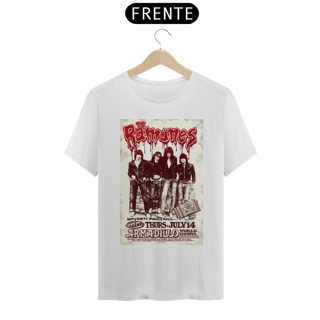 Nome do produto Camiseta Ramones Show no Texas 1977 com seu ingresso original - ANTES DE COMPRAR VEJA TABELA DE MEDIDAS ABAIXO DO BOTÃO COMPRAR, POIS TROCA POR ERRO DE TAMANHO É DE RESPONSABILIDADE SUA E GERA CUSTO PRA VOCÊ