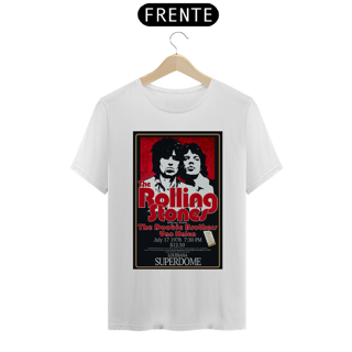 Nome do produto Camiseta Rolling Stones Show de1978 em New Oleans com seu ticket original - ANTES DE COMPRAR VEJA TABELA DE MEDIDAS ABAIXO DO BOTÃO COMPRAR, POIS TROCA POR ERRO DE TAMANHO É DE RESPONSABILIDADE SUA E GERA CUSTO PRA VOCÊ