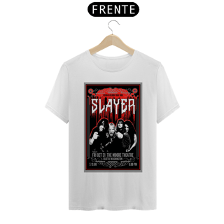 Nome do produto Camiseta Slayer Da turnê Reign in Blood de 1986 - ANTES DE COMPRAR VEJA TABELA DE MEDIDAS ABAIXO DO BOTÃO COMPRAR, POIS TROCA POR ERRO DE TAMANHO É DE RESPONSABILIDADE SUA E GERA CUSTO PRA VOCÊ