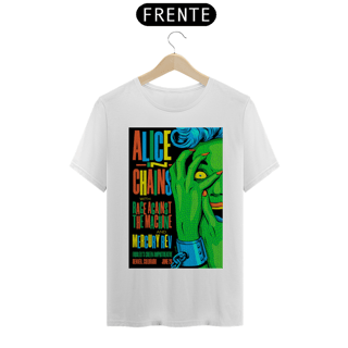 Nome do produto Camiseta Alice In Chains Show de 1993 com abertura do Reage Against - ANTES DE COMPRAR VEJA TABELA DE MEDIDAS ABAIXO DO BOTÃO COMPRAR, POIS TROCA POR ERRO DE TAMANHO É DE RESPONSABILIDADE SUA E GERA CUSTO PRA VOCÊ