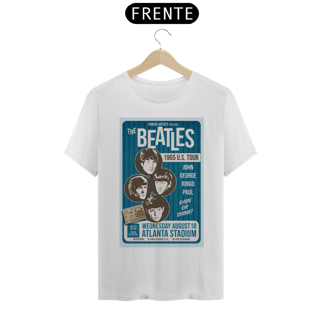Nome do produto Camiseta The Beatles US Tour 1965 - Atlanta com o ingresso original - NOSSAS CAMISETAS SÃO MAIS AJUSTADAS AO CORPO - ANTES DE FINALIZAR, VEJA TABELA DE MEDIDAS ABAIXO DO BOTÃO COMPRAR OU COMPRE UM TAMANHO MAIOR.
