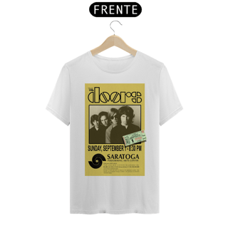 Nome do produto Camiseta The Doors Show em New York de 1968 com ingresso original - ANTES DE COMPRAR VEJA TABELA DE MEDIDAS ABAIXO DO BOTÃO COMPRAR, POIS TROCA POR ERRO DE TAMANHO É DE RESPONSABILIDADE SUA E GERA CUSTO PRA VOCÊ